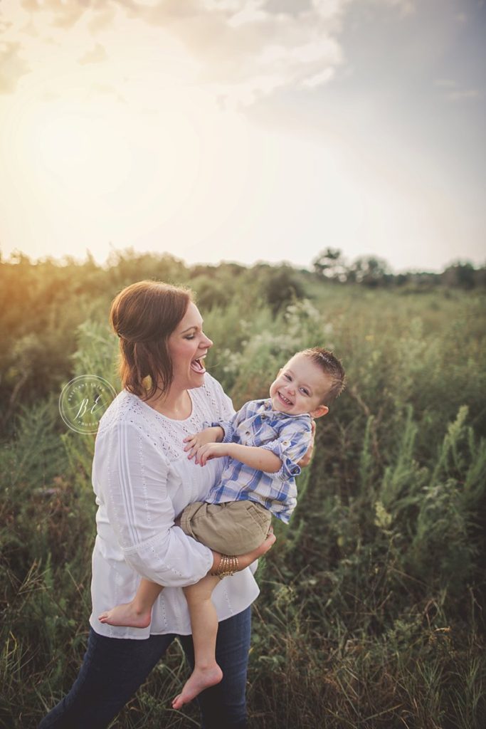 light filled family photo shoot