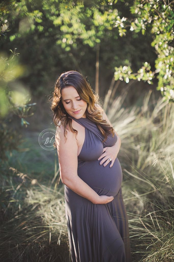 sunset maternity photo session