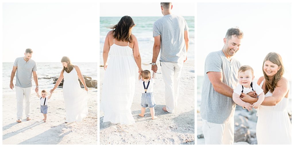 St. Pete family photographer taking beautiful photos at Florida beach