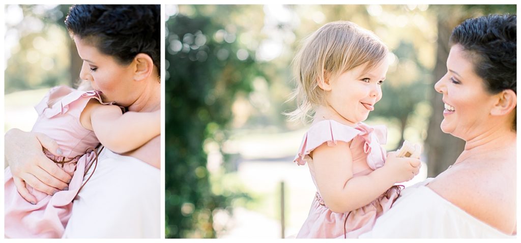 Natural lighting photographer taking Tampa Florida smile-filled Mommy and Me studio family photos