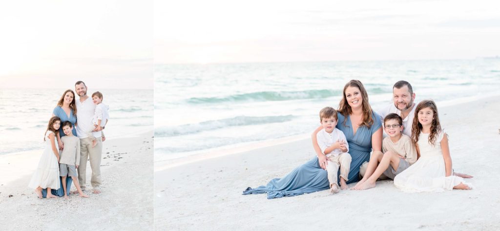 St. Petersburg family photographer taking beautiful photos at Florida beach