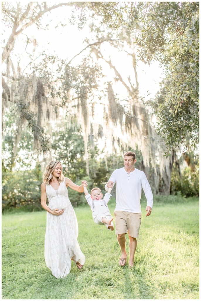 Outdoor Sunset Family Maternity Session-The Ravens Family | Tampa, FL Photographer
