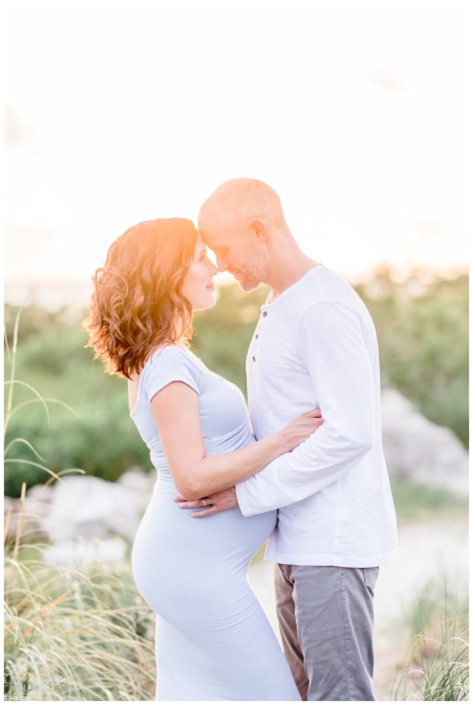 Sunset Field Maternity Photography Session at St. Pete Beach Florida