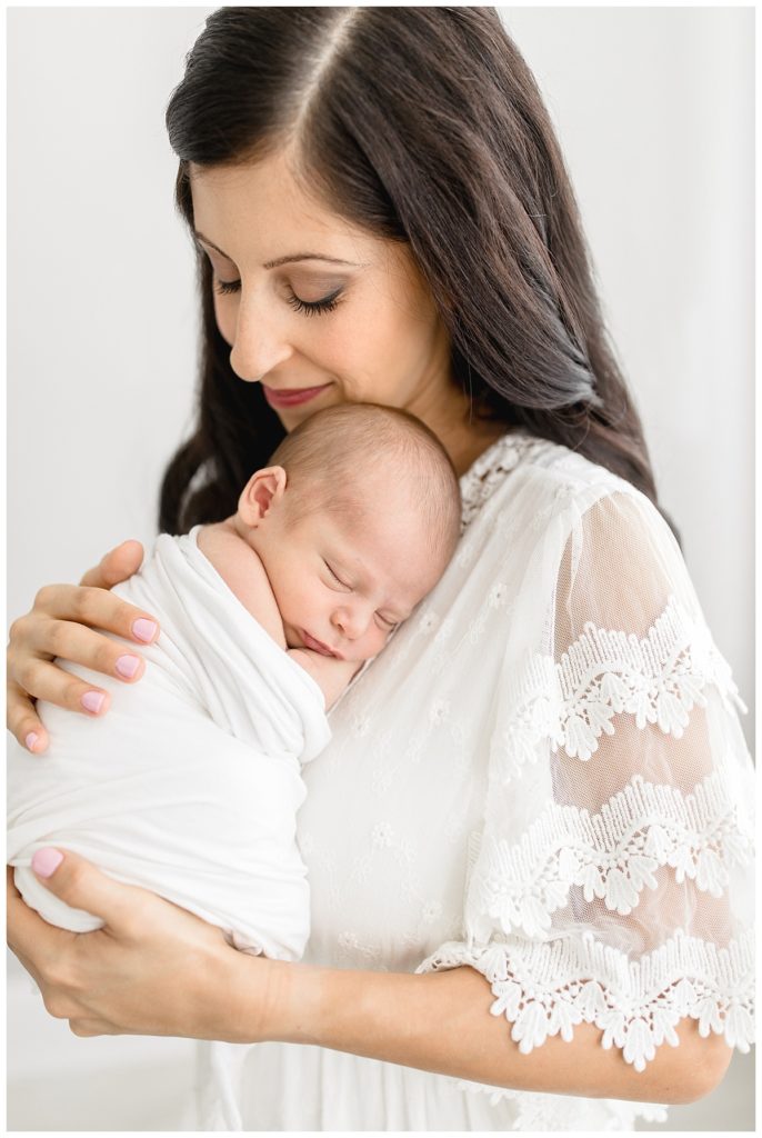 Tampa, FL newborn natural light studio photography | The Aufiero Family Welcomes Baby Anthony