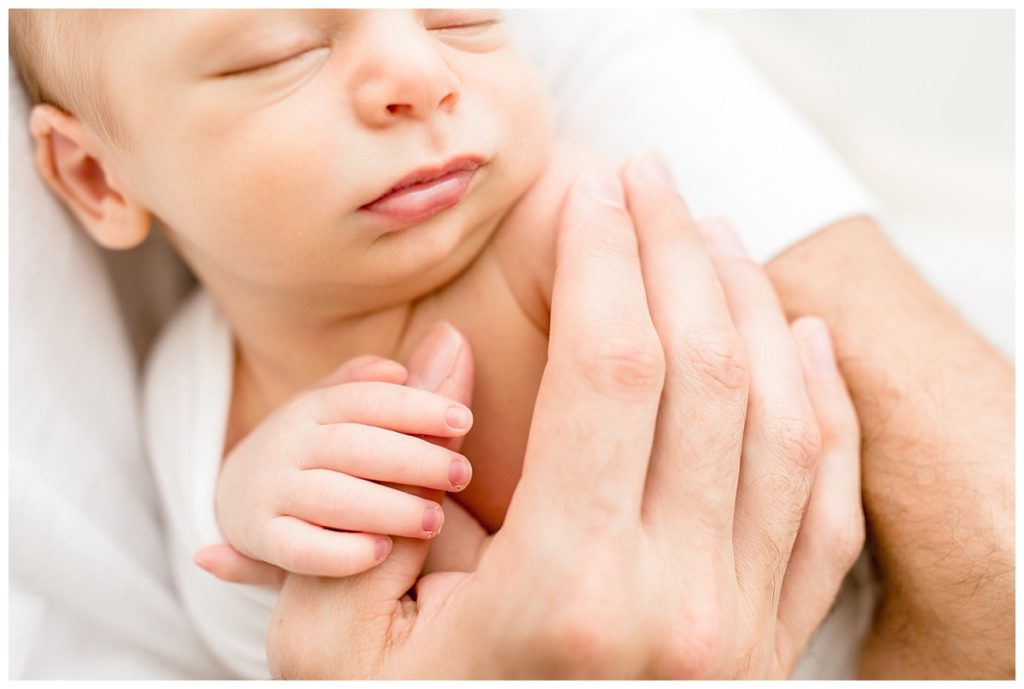 Tampa, FL newborn natural light studio photography | The Aufiero Family Welcomes Baby Anthony