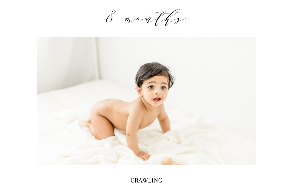 8 month old baby, nude, milestone, crawling