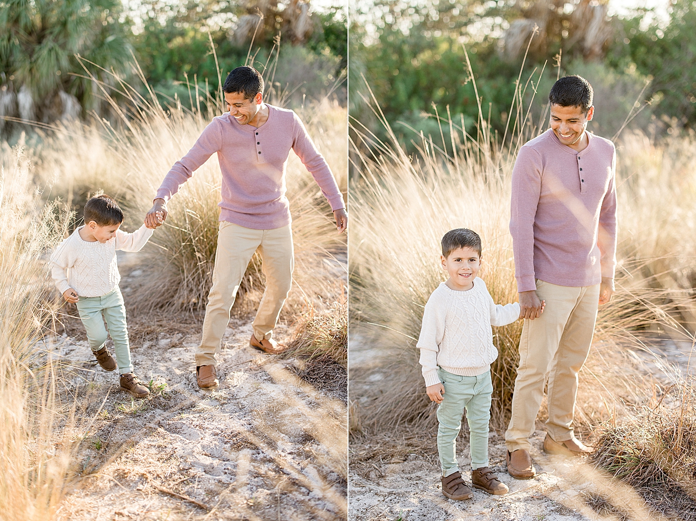 Father and son photos at Cypress Point Park | Brittany Elise Photography