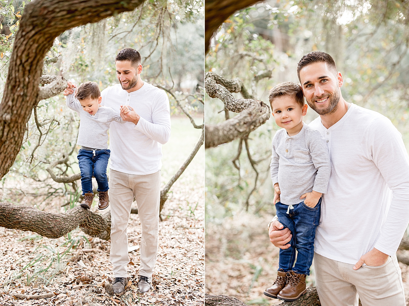 Kevin Kiermaier and his son during family maternity session with Brittany Elise Photography.