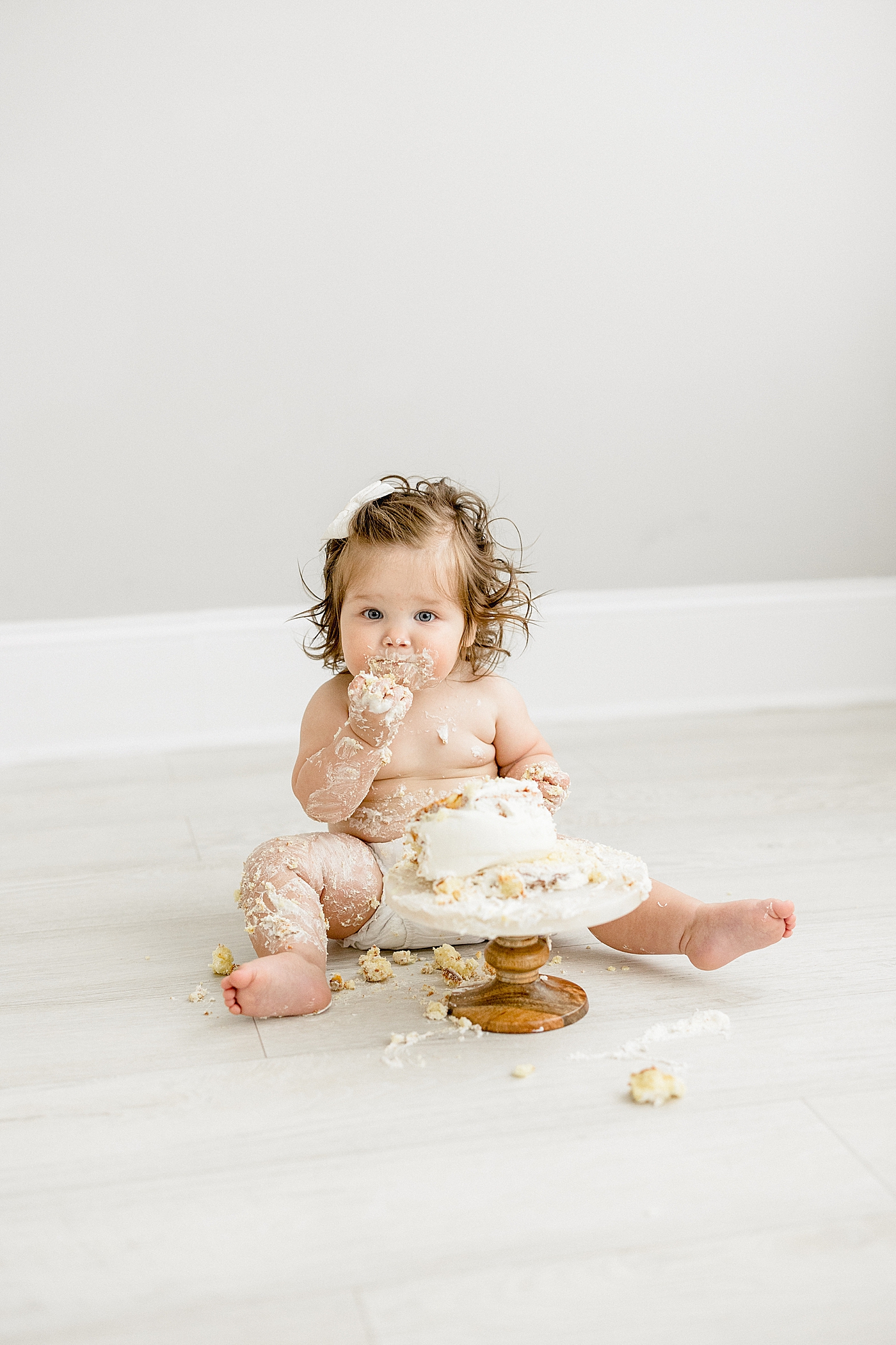 First birthday cake smash. Photo by Brittany Elise Photography.