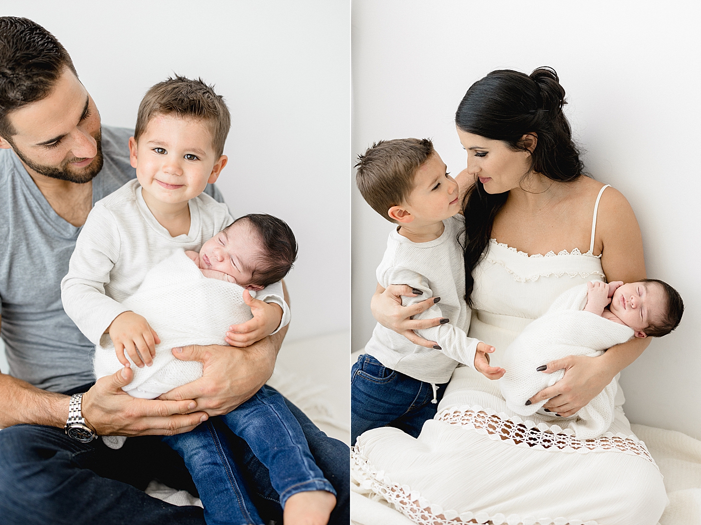 Newborn session in studio with Tampa Newborn Photographer, Brittany Elise Photography.