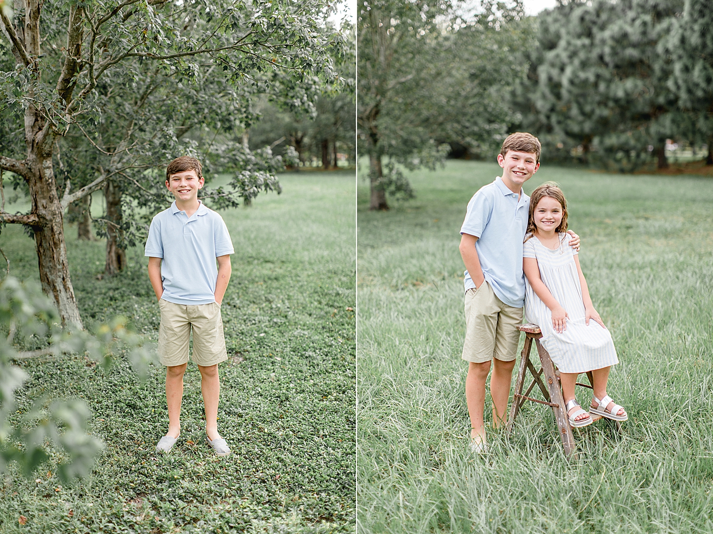 Sibling photos during family photoshoot. Photo by Brittany Elise Photography.
