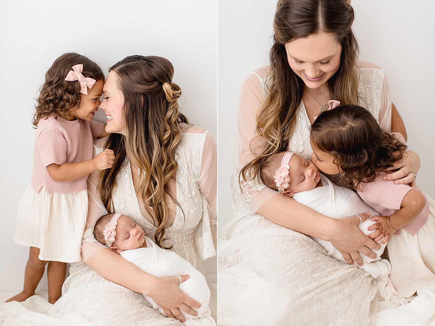Mom with her two girls. Photo by Brittany Elise Photography.