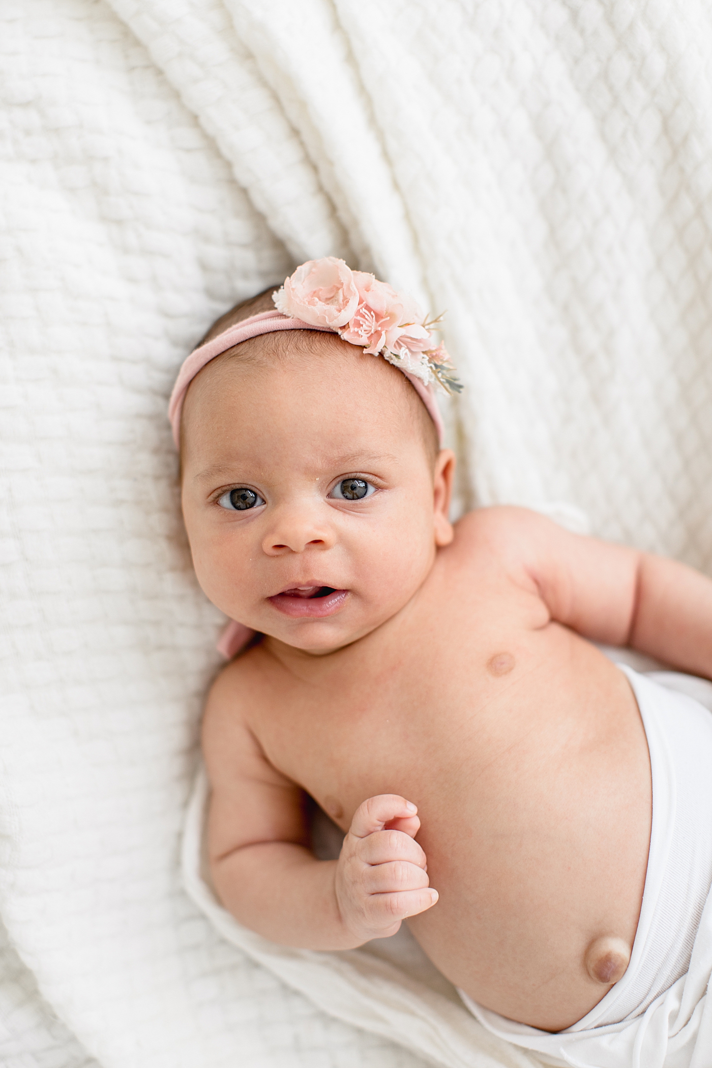 Baby girl newborn session. Photo by Brittany Elise Photography.
