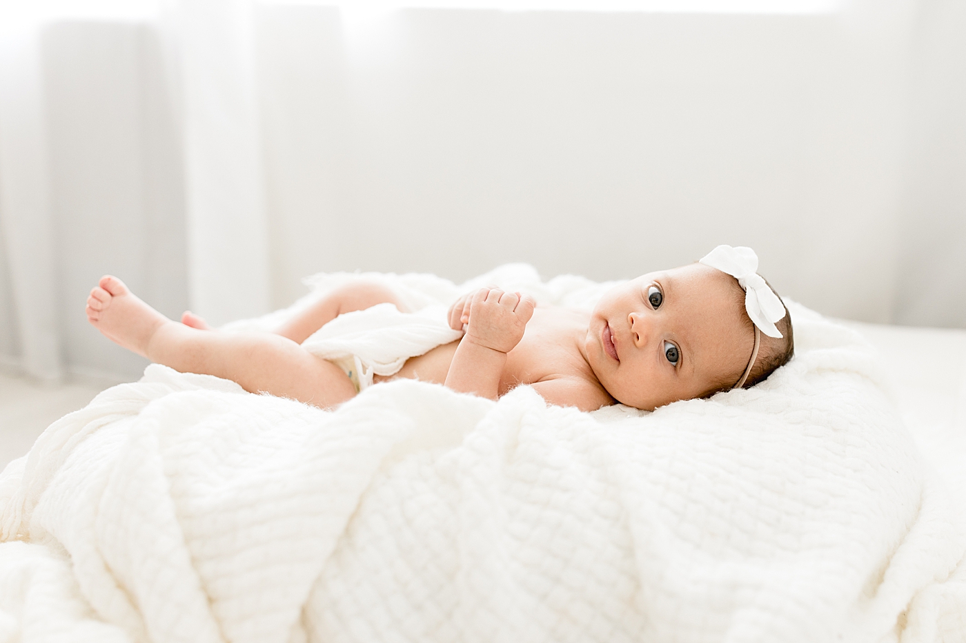 Newborn portraits in studio in Tampa. Photo by Brittany Elise Photography.