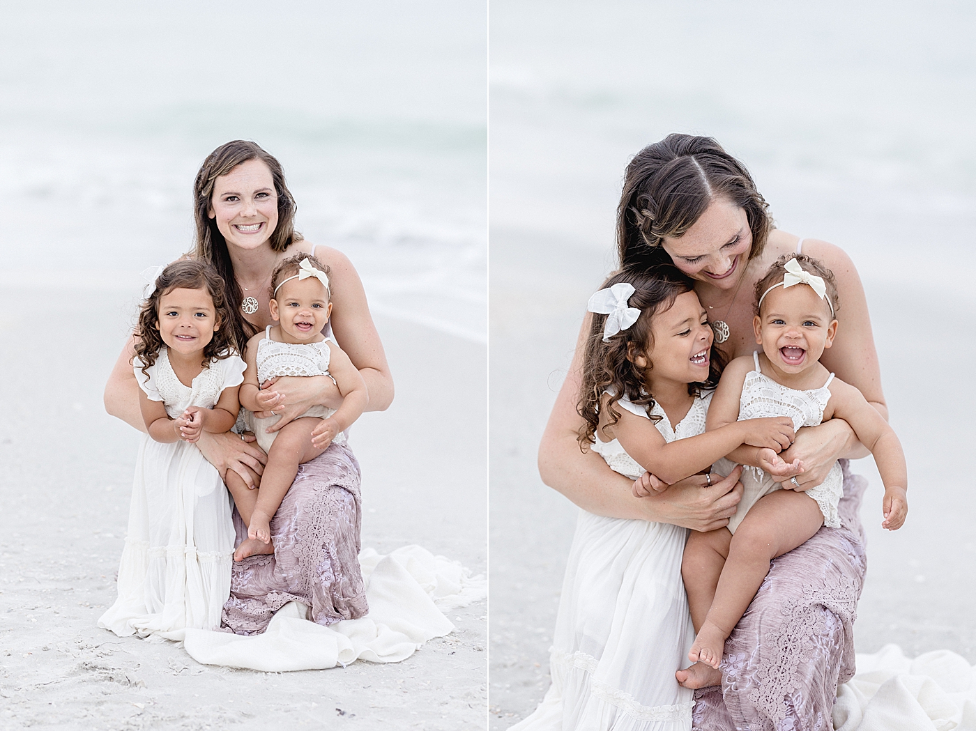 Mom and her two daughters. Photo by Brittany Elise Photography.