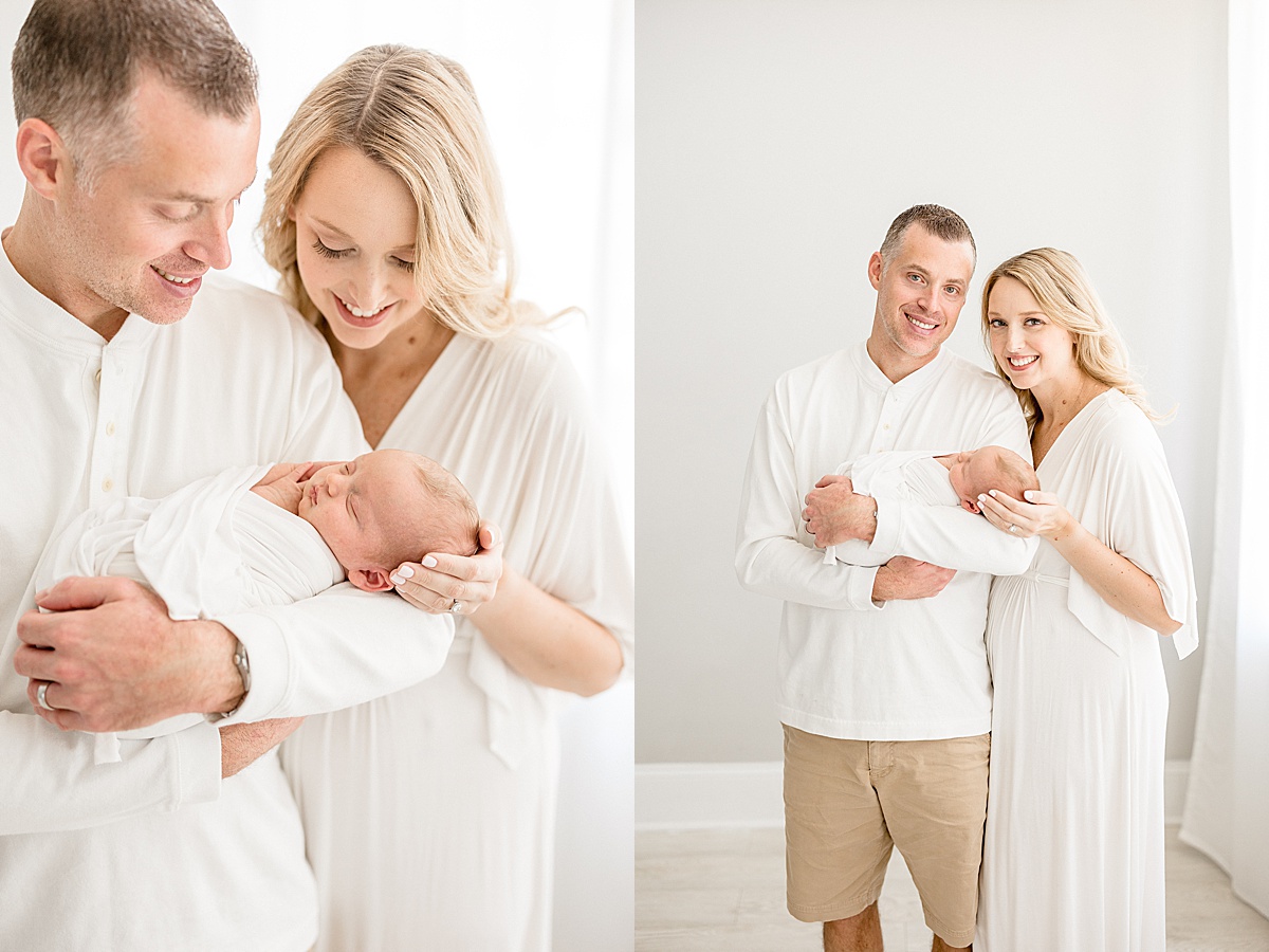 Mom and Dad with their third baby boy. Photo by Brittany Elise Photography.