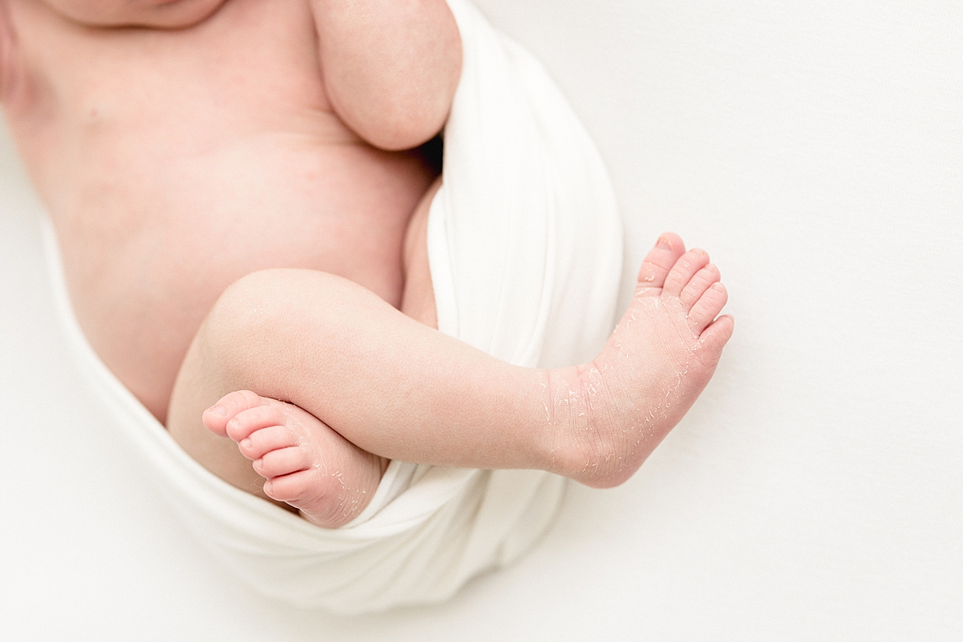 Newborn details of little feet. Photos by Brittany Elise Photography.