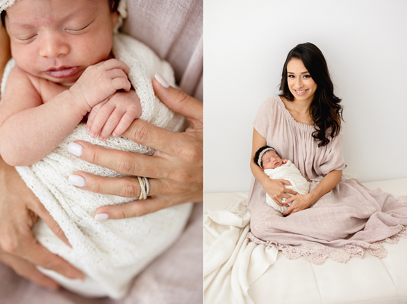 Mother-daughter photo during newborn session. Photo by Brittany Elise Photography.