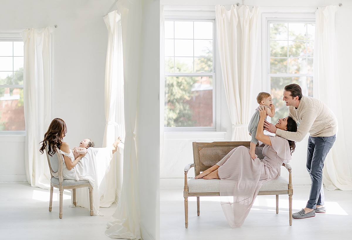 Blog feature: Veronica Paluch Photography light and airy newborn studio in Philadelphia, PA.