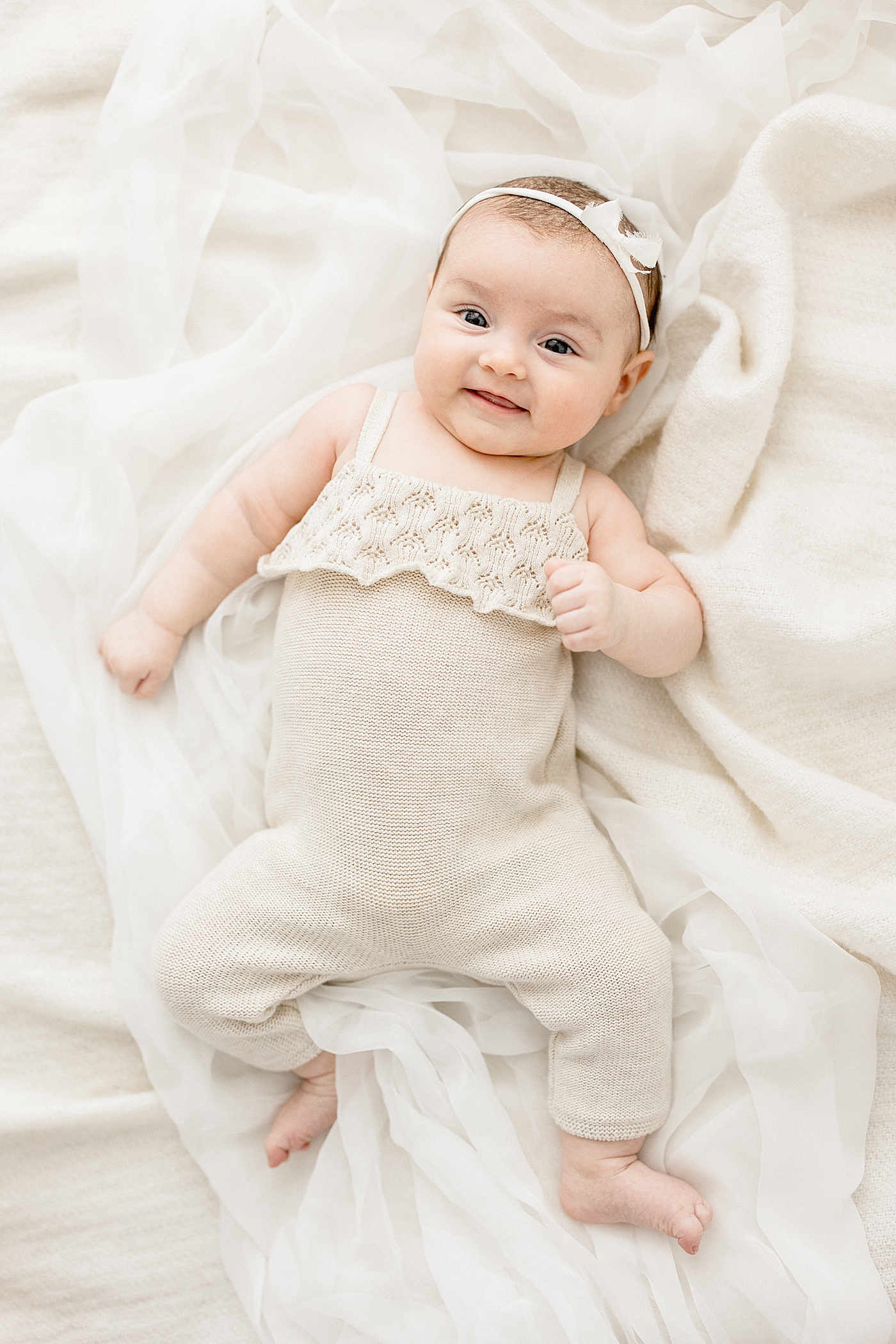 3 month milestone session. Photo by Brittany Elise Photography.