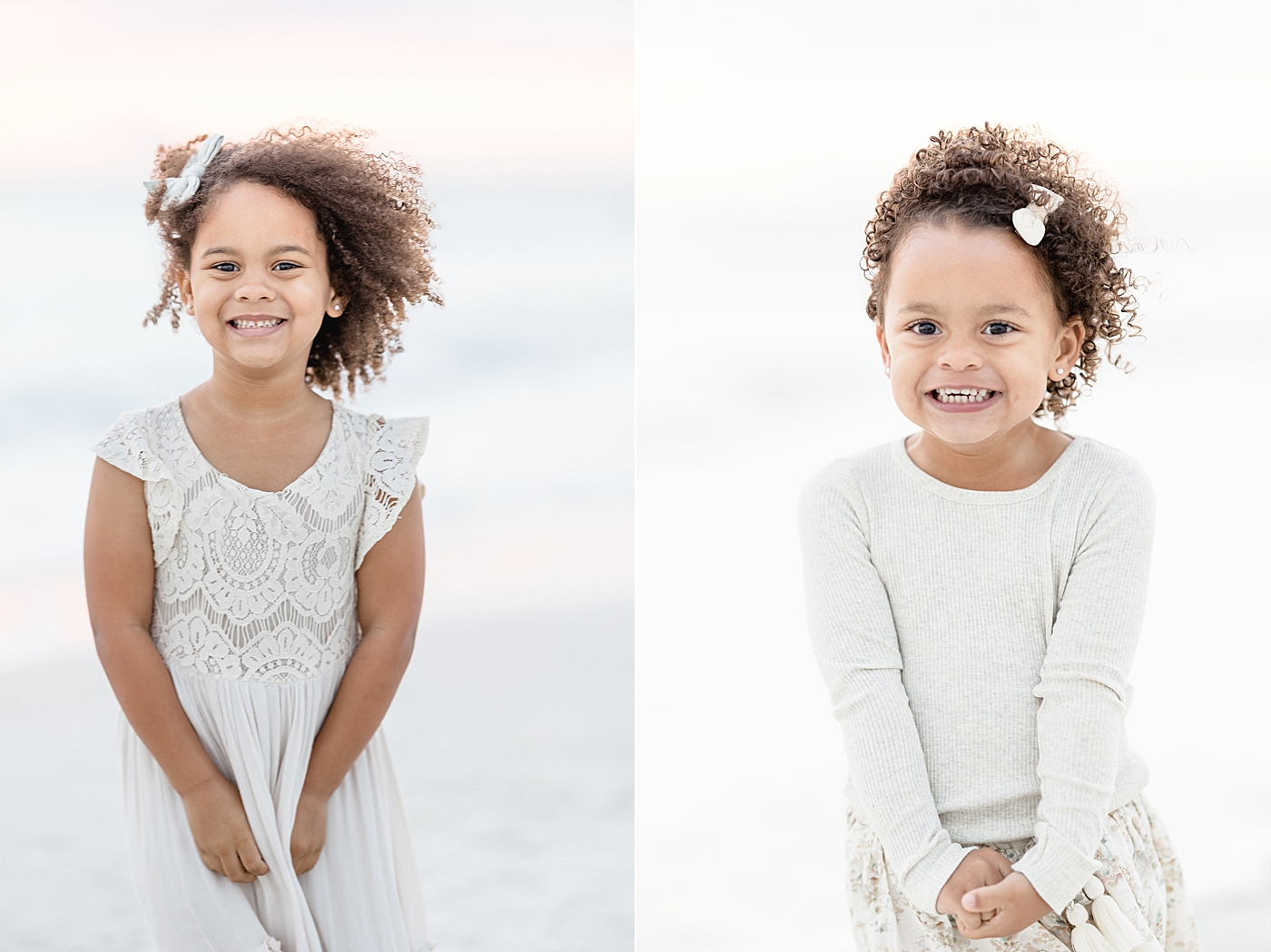 Children's portraits on the beach. Photo by Brittany Elise Photography.