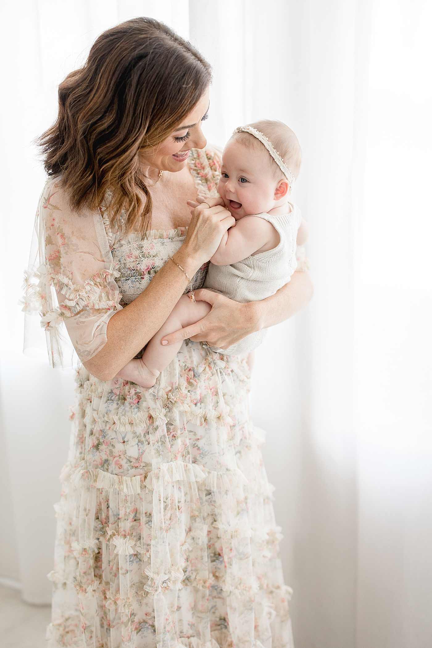 Mother-daughter photos during six month photoshoot. Photo by Brittany Elise Photography.