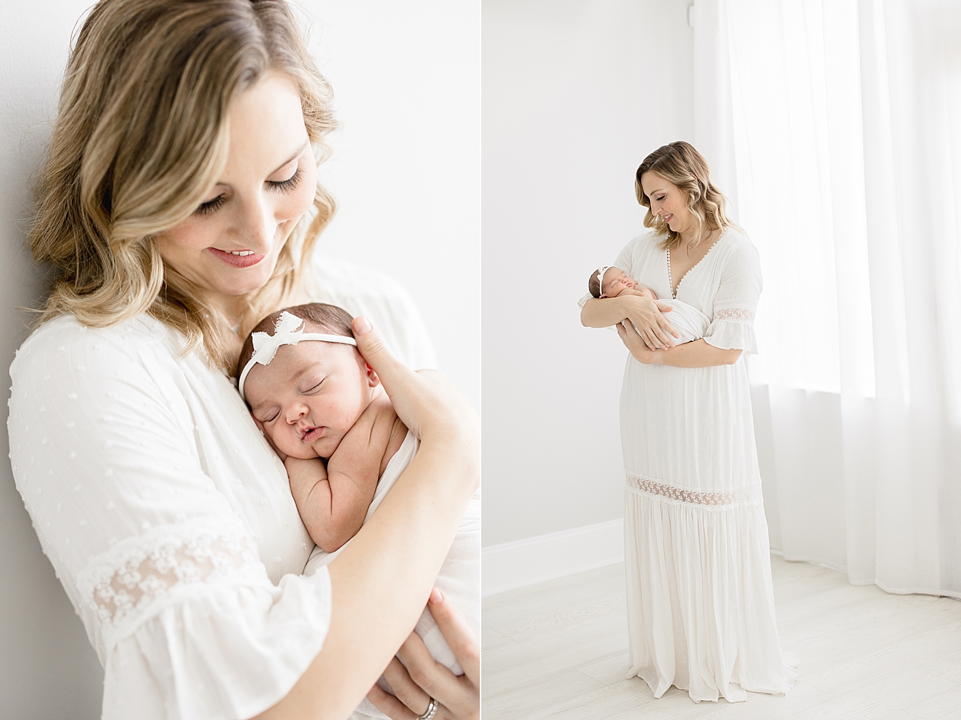 Newborn session with Tampa FL studio newborn photographer, Brittany Elise Photography.