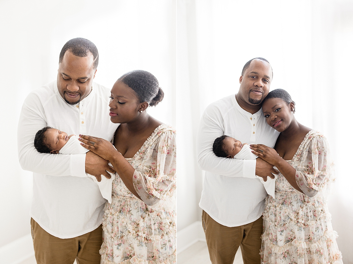 Mom and Dad with their newborn son. Photo by Brittany Elise Photography.